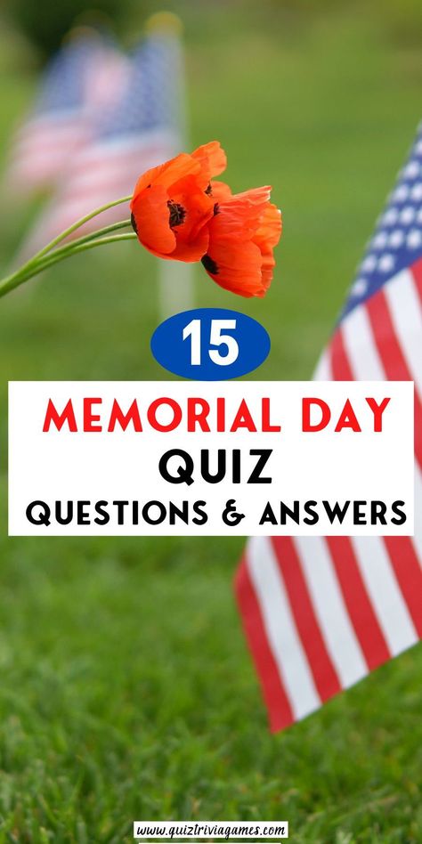 Memorial Day Quiz | Memorial Day Trivia | Memorial Day Quiz Questions and Answers | Memorial Day Trivia Questions and Answers | Free Memorial Day Activities | Things to do on Memorial Day | Free things to do on Memorial Day | Free Memorial Day activities | Memorial Day activities for seniors | Memorial Day activities for adults | Memorial Day crafts | Memorial Day ideas | Memorial Day party ideas Memorial Day Games For Adults, Memorial Day Activities For Seniors, Memorial Day Trivia, Memorial Day Games, Memorial Day Party Ideas, Day Activities For Adults, Memorial Day Ideas, Memorial Day Crafts, Trivia For Seniors