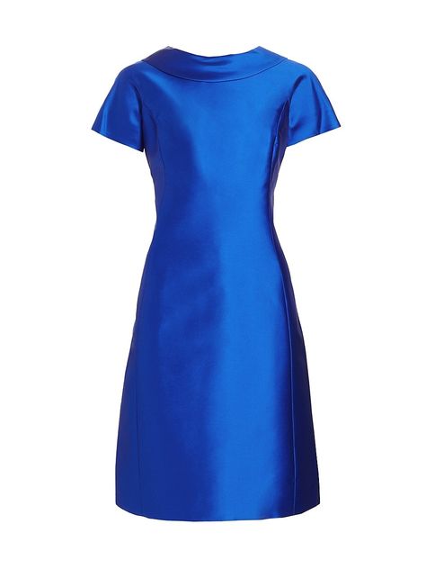 "Find RICKIE FREEMAN FOR TERI JON Roll-neck Gazar A-line Dress on Editorialist. Crafted of gazar fabric, this mini dress from Teri Jon by Rickie Freeman flaunts a roll neck, cap sleeves, and an A-line skirt. Roll neck Cap sleeves Back-zip closure 85% polyester/15% silk Lining: 100% polyester Dry clean Imported of Spanish fabric SIZE & FIT About 40.75\" from shoulder to hem Model measurements: 5'10\" tall Model is wearing a US size 4 ABOUT THE BRAND Inspired by her father, a meticulous and highly Fashion Institute Of Technology, Teri Jon, Fashion Institute, Royal Blue Dresses, Roll Neck, Tall Model, A Line Skirt, Special Occasion Dresses, Model Measurements