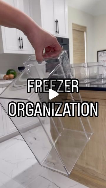 Kim | Organizing Expert on Instagram: "Comment FREEZER & if you follow me you’ll automatically get a DM with a link.  The secret to organization is ➡️ contain & label! With just one divider this area can easily get out of control. These deep bins allow you to create more zones making your food easy to find. For reference: I have a Café refrigerator.  🚨Need help? We can install these products & more. Let us organize all the spaces in your home! Message me to get started. You will NOT regret it!" Organize Deep Freezer, Bottom Freezer Organization Ideas, Side By Side Freezer Organization, Deep Freezer Organization, Freezer Storage Organization, Dollar Tree Kitchen Organization, Pantry Organizer, Dollar Tree Organization, Organizational Hacks