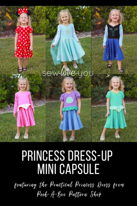 Hello sewing friends! Today, we're sewing a DIY princess costume with the Practical Princess pattern from Peek-a-Boo Pattern Shop. Princess Dress Tutorials, Princess Dress Diy, Toddler Princess Costume, Princess Dress Pattern, Diy Princess Costume, Princess Dress Patterns, Princess Costume Kids, Princess Pattern, Princess Clothes