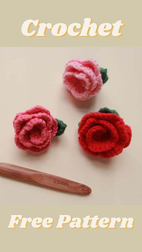 Crochet Rose Pattern, Rose Brooch, Money Making Crafts, Crochet Rose, Crochet Flowers, Crochet Scarf, Free Crochet Pattern, Free Crochet, Crochet Projects