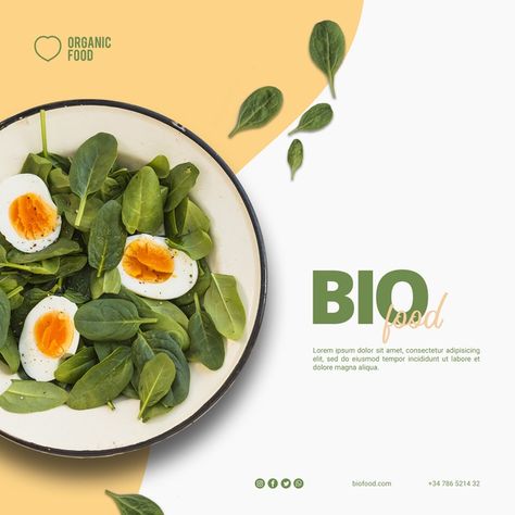 Bio food square banner template Free Psd | Free Psd Food Post Design, Bio Food, Food Post, Food Flyer, Food Banner, Desain Editorial, Food Menu Design, Food Graphic Design, Food Poster Design