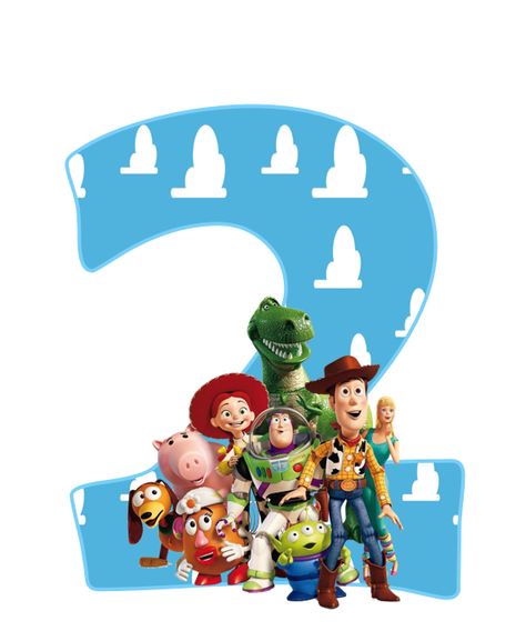 Toy Story Numbers Printable, Toy Story Cake Topper Printable, Toy Story Printables, Cowboy Birthday Cakes, Toy Story Party Decorations, Dibujos Toy Story, 2nd Birthday Party For Girl, Printable Toys, Toy Story Theme