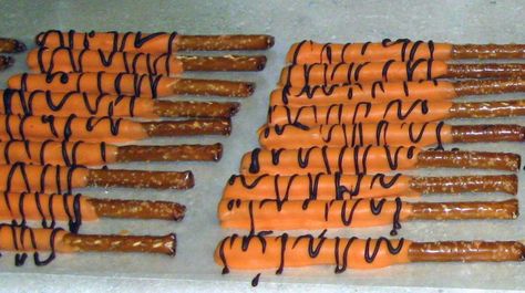 Tiger Tails Pretzels, Bengals Superbowl, Bengals Party, Clemson Tailgating, Garfield Birthday, Daniel Tiger Party, Daniel Tiger Birthday Party, Tiger Birthday Party, Tiger Tails