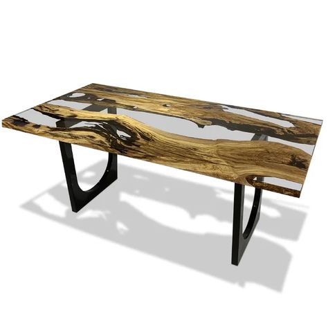 Dining Table Furniture Store Interior Design, Furniture Store Interior, Diy Modern Furniture, Cedar Furniture, Wood Resin Table, Epoxy Tables, Store Interior Design, Den Office, Luxury Dining Room