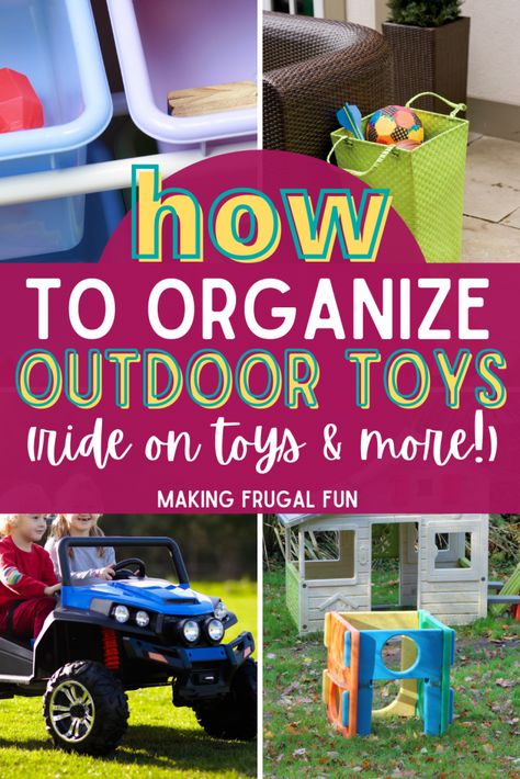 Backyard Toys, Kids Ride On Toys, Riding Toys, Outdoor Crafts, Outdoor Toys For Kids, Backyard For Kids, Organization Kids, Saving Ideas, How To Organize