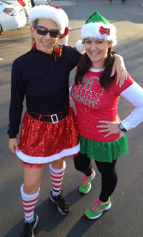 Yuba City Santa Run Dec 22, 2013 Jingle Bell Run Outfits, Christmas Running Outfit, Fun Run Outfit, Santa Running, Diy Christmas Costumes, 5k Costume, Mens Christmas Party Outfit, Christmas Tutu Outfit, Running Outfit Men