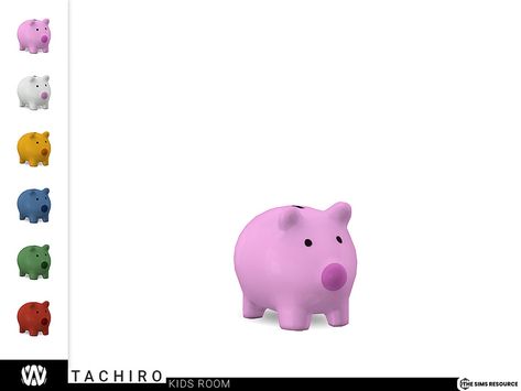 Money Pig, Die Sims 4, Cc Furniture, Sims 4 Clutter, Sims 4 Cc Furniture, Sims 1, Sims 4 Build, Cc Sims, Money Box