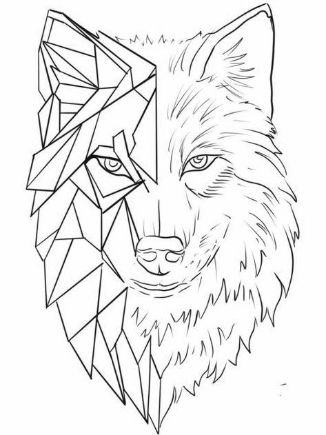 Wolf Stencil, Geometric Wolf, Wolf Tattoo Design, Wolf Tattoo, Hand Art Drawing, Art Inspiration Painting, Hand Art, Art Logo, Animal Drawings