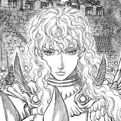 Griffith Berserk, Black And White, Hair, White, Black