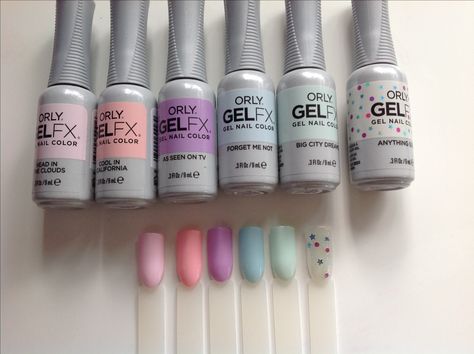 Orly gelfx LA LA LAND Orly Gel Fx Colors, Nails Supplies, Orly Gel Fx, Rock Nails, Nail Polish Kit, Polish Ideas, Nail Colours, Nail Polish Kits, Nail Products