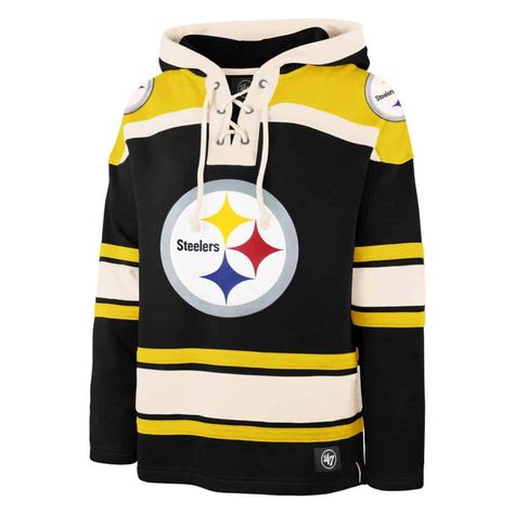 Pittsburgh Steelers Men’s 47 Brand Logo Black Pullover Jersey Hoodie Hartford Whalers, Nfl Jersey, Columbus Blue Jackets, Vancouver Canucks, Montreal Canadiens, Embroidered Applique, Detroit Red Wings, Pittsburgh Penguins, New York Rangers