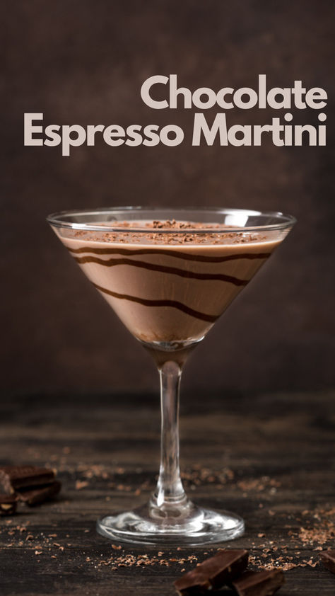 Chocolate Espresso Martini Espresso Martini Chocolate, Chocolate Coffee Martini, Espresso Martini Sweet, Best Chocolate Martini Recipe, Chocolate Expresso Martinis, Choc Martini Recipe, Flavored Espresso Martini, Expresso Martinis Recipe, Chocolate Martini Recipe Vodka