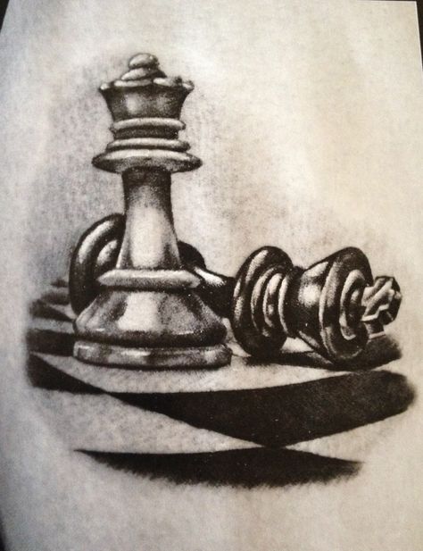 The word “Checkmate” in chess comes from the Persian phrase “Shah-Mat,” which means “the king is dead”...:0 Chess Piece Tattoo, Chess Tattoo, Queen Chess Piece, Aztec Tattoo Designs, Chess Queen, Aztec Tattoo, Chicano Art, Joke Of The Day, Chess Pieces