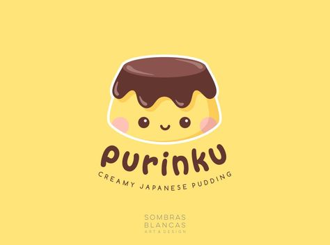 Banner Pudding, Logo Pudding Design, Logo Puding, Puding Sedot, Logo Design Makanan, Japanese Pudding, Puding Art, Puding Mangga, Bakery Branding Design