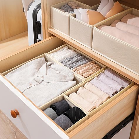 Faster shipping. Better service Organiser Son Dressing, Closet Storage Drawers, Bra Storage, Diaper Storage, Wall Hanging Storage, Closet Organizing Systems, Ikea Malm, Fabric Storage Bins, Storage Furniture Bedroom