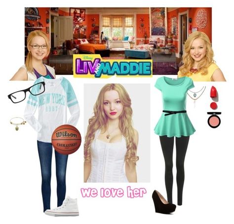 "liv and maddie/maddie rooney style/liv rooney style/dove cameron" by katherineguillis ❤ liked on Polyvore featuring Disney, Accessorize, Topshop, J.TOMSON, Lowie, NARS Cosmetics, Armani Beauty, AÃ©ropostale, Ray-Ban and Converse Liv Rooney Outfits Season 4, Liv And Maddie Maddie, Maddy Outfits, Maddie Rooney, Liv Rooney, Liv And Maddie, Armani Beauty, Dove Cameron, Nars Cosmetics