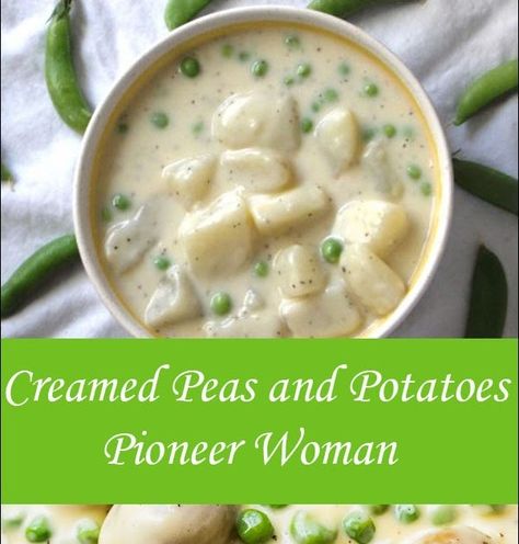 Exploring Homely Comfort with Pioneer Woman's Creamed Peas and Potatoes In the realm of comfort food, few dishes evoke the warmth of ... Creamed New Potatoes And Peas, Creamed Peas And Potatoes Pioneer Woman, Peas And Potatoes In Cream Sauce, Cream Peas And Potatoes, Creamed Potatoes And Peas, Creamed Peas Recipe, Potatoes And Peas Recipe, Creamed Peas And Potatoes, Garden Meals