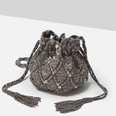 Drawstring Bag Diy, Mango Bag, Tiny Bag, Ethnic Bag, Embellished Bags, Zara Collection, Bridesmaid Bags, Stylish Purse, Potli Bags