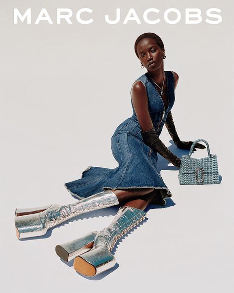 Anok Yai is the Face of Marc Jacobs Summer 2023 Collection Marc Jacobs Campaign, Gasping For Air, Anok Yai, Alasdair Mclellan, Stylish Celebrities, Dope Outfits, Ad Campaign, Summer 2023, British Style