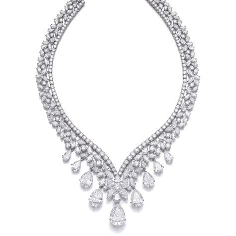 Cartier Diamond Necklace, Cartier High Jewelry, High Jewelry Necklace, Cartier Diamond, Bridal Diamond Necklace, Cartier Necklace, Diamonds And Pearls, Diamond Tennis Necklace, Solitaire Necklace