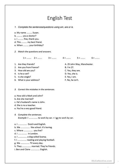 English Tests For Beginners, English Test Paper For Grade 1, How To Teach English To Beginners, English Beginner Worksheets, English Test For Kids, Beginner English Lessons, English Test For Beginners, Basic English For Beginners, English Lessons For Beginners