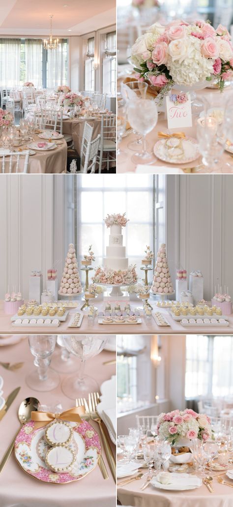 Hello gorgeous bridal shower! Pretty In Pink Romantic Garden-Inspired Fall Wedding Blush And White Bridal Shower Ideas, Pale Pink Bridal Shower Ideas, Pink And Silver Bridal Shower Ideas, Bridal Shower Luxury, Bridal Shower Pink And White, Luxury Bridal Shower Ideas, Blush Pink Bridal Shower Ideas, Pink And White Bridal Shower Ideas, Romantic Bridal Shower Ideas