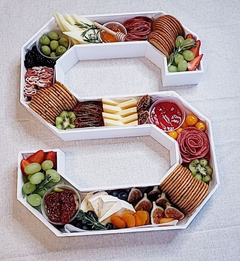 Letter S Charcuterie Board, Charcuterie In Letters, Letter Charcuterie, S Charcuterie Board, Charcuterie Letters, Appetizer Boards, Charcuterie Ideas, Food Boards, Letter Tray