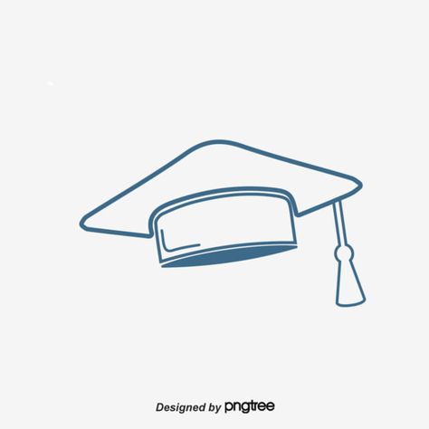 Graduation Vector, Santa Hat Vector, Graduation Poster, Graduation Art, Logo Design Free Templates, Cute Quotes For Him, Hat Vector, Blue Banner, Graduation Hat