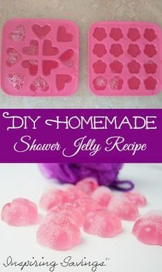 Easy Shower Jelly DIY Recipe - Get A Spa Experience At Home Jelly Soap Recipes, Shower Jellies Diy, Soap Jellies, Bath Jellies, Shower Jelly, Shower Melts, Jelly Soap, Shower Jellies, Bath Melts