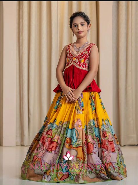 Lehanga For Kids Party Wear, Kids Lehangas Designs Latest, Saree Function For Kids, Latest Lehanga Models, Kids Pattu Langa Designs Latest, Kids Long Frocks Design Latest, Kids Langa Blouse Designs Latest, Lehanga Models, Long Frocks For Kids