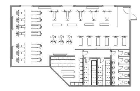 A free customizable gym design floor plan template is provided to download and print. Quickly get a head-start when creating your own gym design floor plan. Gym And Spa Floor Plan, Gym Floor Plan Layout, Small Gym Floor Plan, Gym Layout Design Floor Plans, Small Gym Layout, Gym Design Plan, Gym Design Architecture, Home Gym Layout Floor Plans, Gym Plan Architecture