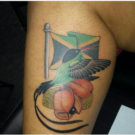 Jamaica Pride Jamaican Flower Tattoo, Jamaica Flag Tattoo, Jamaica Tattoo Ideas Men, Jamaican Flag Tattoo Ideas, Jamaican Tattoo Ideas For Men, Jamaica Tattoo Ideas, Jamaica Tattoo, Jamaican Tattoos, Rasta Tattoo