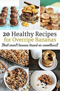 Healthy Ripe Banana Recipes, Recipes For Overripe Bananas, Banana Recipes Healthy, Ripe Banana Recipes Healthy, Overripe Banana Recipes, Ripe Banana Recipes, Healthy Banana Recipes, Banana Recipes Easy, Banana Recipes Overripe