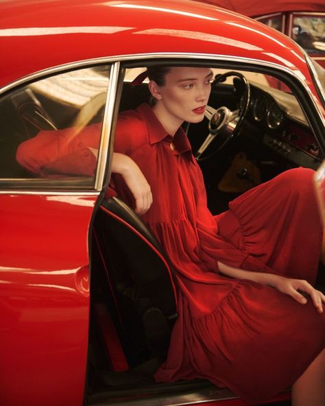 Vogue Czechoslovakia, Red Editorial, Roger Sterling, Sterling Archer, Car Editorial, Resort Swimwear, Daphne Groeneveld, Italian Model, Vogue China