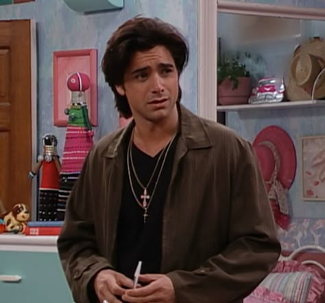 Uncle Jesse Outfit, Jessie Katsopolis, Jesse Katsopolis Outfits, Uncle Jessie, Jesse Katsopolis Aesthetic, Jesse Katsopolis, Joey And Jesse Full House, John Stamos 90s Uncle Jesse, Jesse Katsopolis And Becky