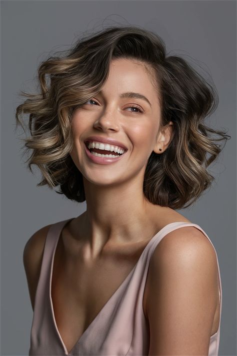 Discover the beauty of shoulder length curly hairstyles that perfectly frame your face and add movement to your locks. This chic, bouncy style is ideal for bringing out your natural curls while keeping the look refined and easy to manage. Whether you're attending a casual outing or a formal event, these delightful curls will have all eyes on you! Embrace your curls and shine bright with this stunning look. Shoulder Length Curly Hairstyles, Shoulder Length Curly Hair, Short Curls, Hair Affair, All Eyes, Curly Hairstyles, Elevate Your Look, Natural Curls, All About Eyes