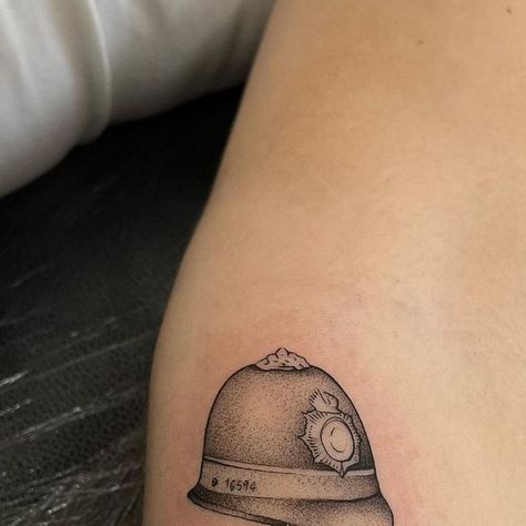 Greedy on Instagram: "Little police cap 🖤" Police Tattoo, Hat Tattoo, Police Hat, Policeman, Police Officer, I Tattoo, Tattoos, On Instagram, Quick Saves