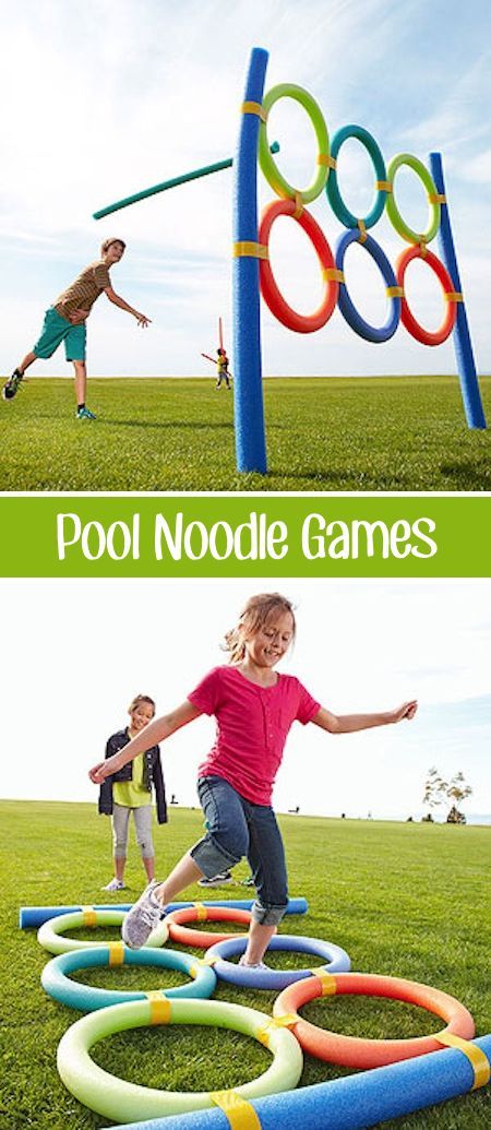 Noodle Games, Pool Noodle Games, Backyard Games Kids, Family Games Outdoor, Outside Games, Outdoor Games For Kids, Pool Noodle, Patio Diy, Pool Noodles