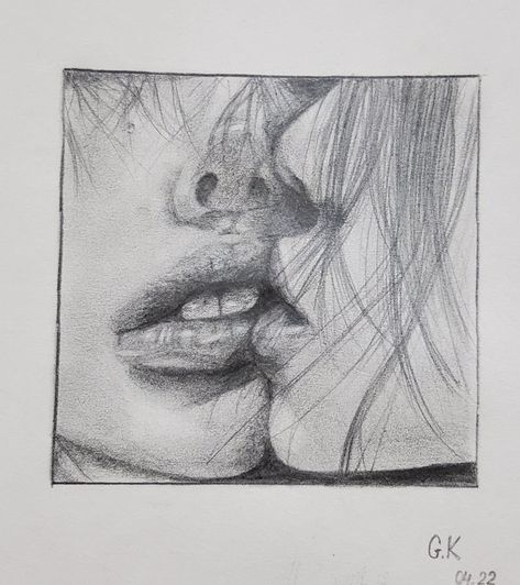 #sketch #kiss #for you People Kissing Sketch, Romantic Artwork Drawing, How To Draw People Kissing, Drawing A Kiss, Kiss Draw Reference, Kissing Draw Reference, Wlw Sketch, Kissing Sketch, Kiss Draw