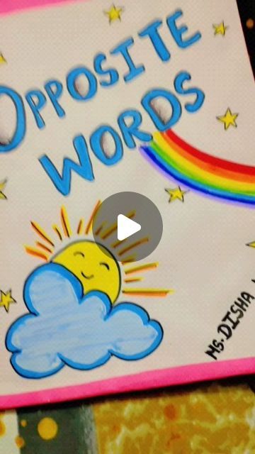 DISHA MANN on Instagram: "Part 2 Opposite words ♥️ TLM Easy and quick learning material #teacherlife #viralvideos #dishahub" Ideas For Flashcards, Flip Book Ideas For School Project, Tlm For Preschool, Grade 2 English Activities, Art And Craft For Grade 1, Words Opposite Activities, Ukg Activity Ideas, English Activity For Grade 1, How To Draw Kids Easy