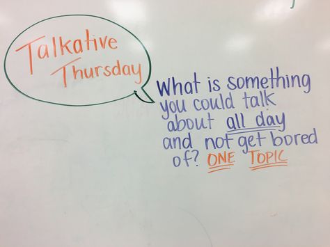 Thursday Whiteboard Question, Daily Questions For Students, Thursday Morning Message Classroom, Think About It Thursday, Morning Questions, Whiteboard Prompts, Whiteboard Questions, Whiteboard Messages, Daily Questions