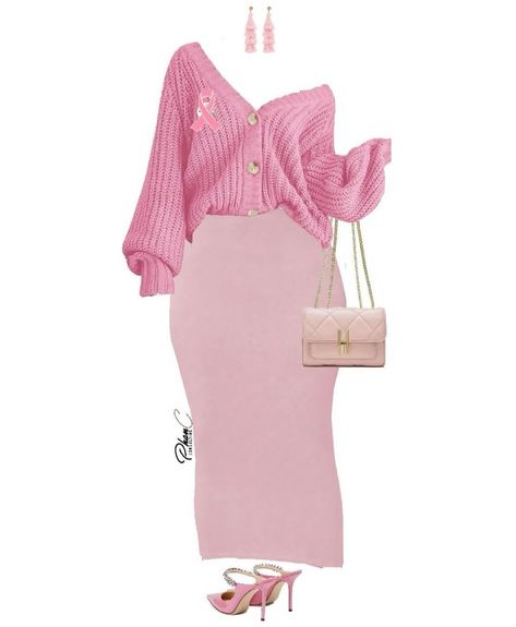 Monochrome Outfit Pink, Pastel Brunch Outfit Black Women, Pink Church Outfits Black Women, Salmon Outfit Ideas, Black Woman Easter Church Outfit, Chill Church Outfit, Easter Outfits Black Women Church, Pink Church Outfits, Pink Classy Outfits