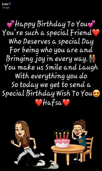 Happy Birthday Hafsa Name, Happy Birthday Asma, B'day Wishes For Best Friend, Sis Birthday Wishes, Best Frnd Birthday Wishes, Happy Birthday Wishes Bestfriend, Birthday Greetings Quotes, Happy Birthday Captions, Blessed Birthday