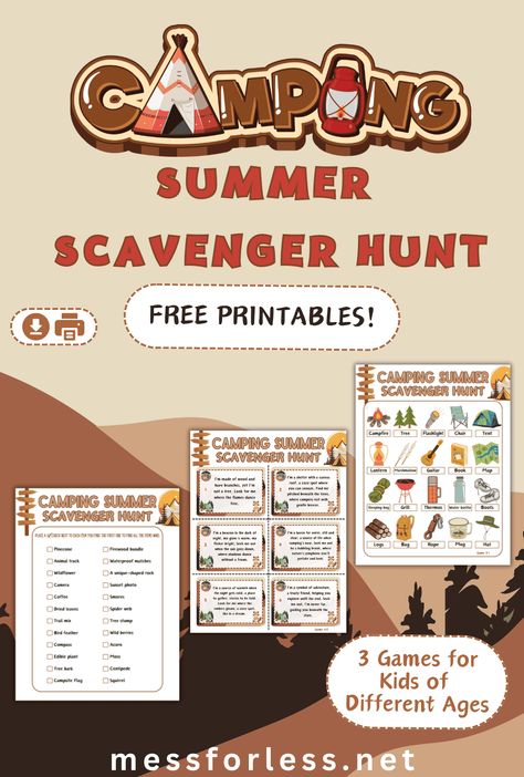 A camping trip is a great way to keep kids entertained during the summer. To make camping even more fun, use these free Camping Scavenger Hunt Printables. Camping Scavenger Hunt Printable, Crockpot Ravioli Casserole, Spring Kids Activities, Camping Bingo, Camping Scavenger Hunts, Crockpot Ravioli, Ravioli Casserole, Scavenger Hunt Printable, Guitar Books