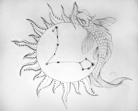 #Pisces #sunsign #fish #astrology #drawing #art #doodles #sketches #pisceszodiac #zodiac #zodiacsigns Pisces Drawing Zodiac, Pisces Drawing, Drawing Fish, Cool Easy Drawings, Astrology Tattoo, Pisces Fish, Tree Drawings Pencil, Pisces Zodiac Sign, Fish Drawing