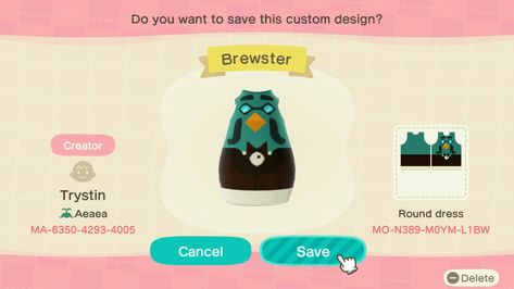 Brought Brewster back to ACNH with a mannequin for my cafe. Acnh Brewster Design, Acnh Brewster, City Core, Acnh Inspiration, Acnh Clothes, Animal Crossing 3ds, Acnh Ideas, Acnh Inspo, Game Guide