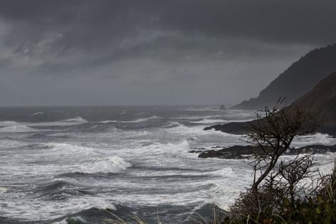 https://flic.kr/p/Fjv8Tq | Winter storm , Oregon coast Oregon Coast Winter, Pnw Winter, Tillamook Oregon, Oregon Winter, Winter Moodboard, Dark Beach, Oregon Road Trip, Winter Outdoors, Pacific City