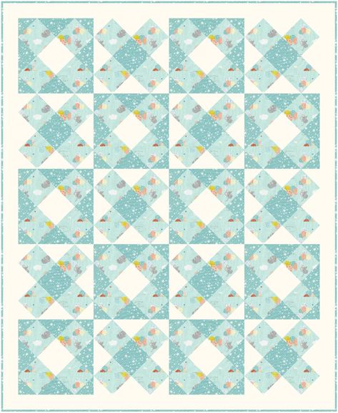 Free 3 Yard Quilt Pattern: Mosaic Tiles 3 Colour Quilt Pattern, Two Fabric Quilts, Tiles Quilt Pattern, Kid Quilts, Simple Quilts, Tiled Quilt, Quilt Blocks Easy, Quilting Designs Patterns, Quilt In A Day