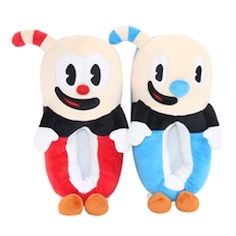 Cuphead Show Mugman, Pokemon Slippers, The Cuphead Show, Cuphead Show, Fun Video Games, Cuphead Game, Plush Slippers, Pokemon Collection, Slippers Cozy